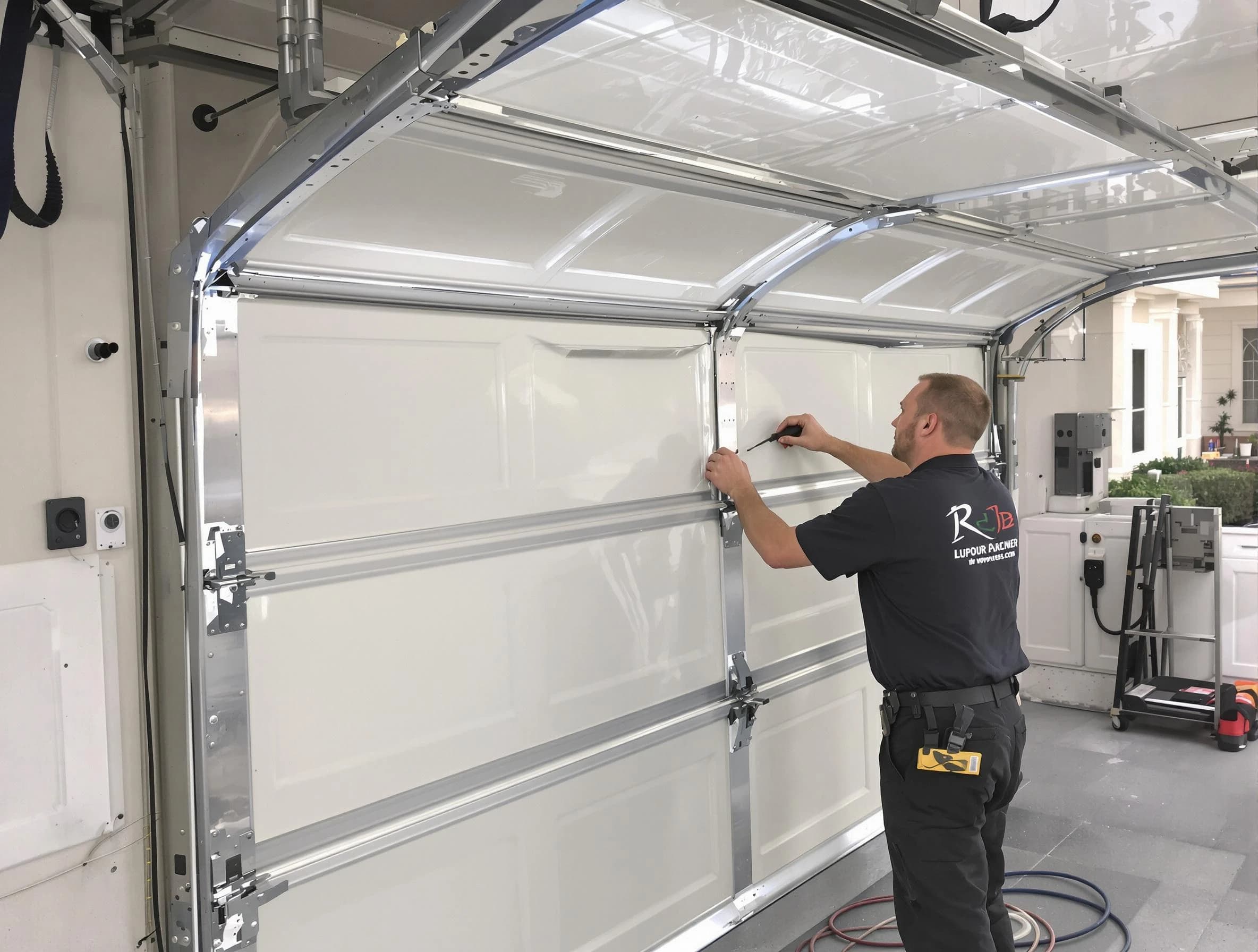 Ponderosa Park Garage Door Repair professional performing panel repair in Ponderosa Park