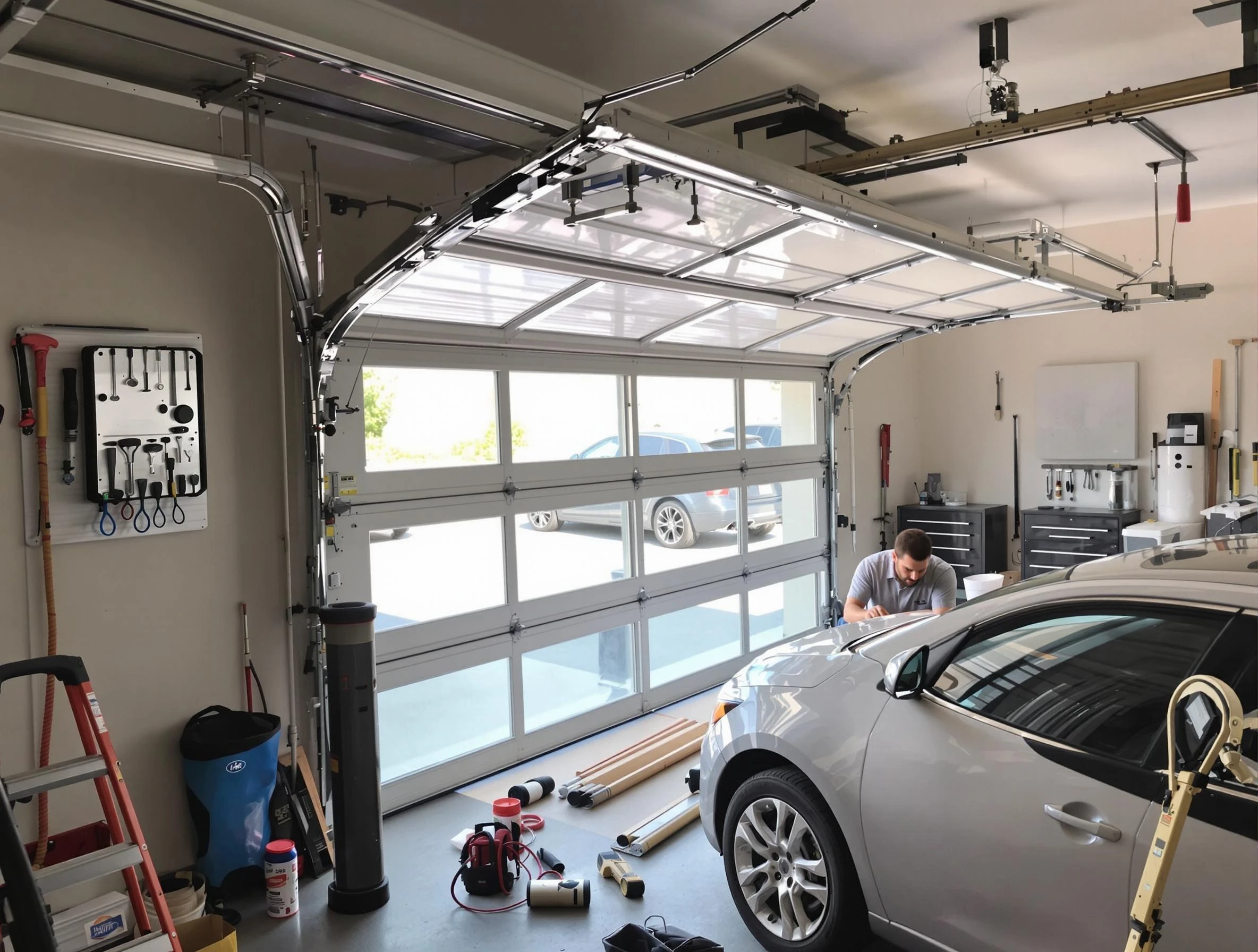 Garage door noise reduction service by Ponderosa Park Garage Door Repair in Ponderosa Park